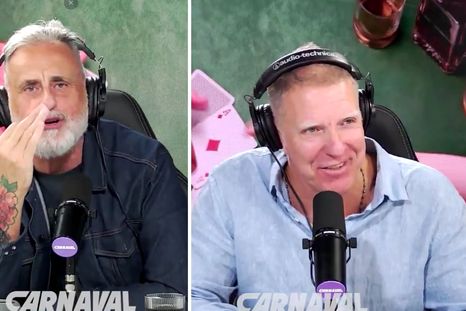 Los periodistas y un nuevo cruce en vivo. Los periodistas y un nuevo cruce en vivo.