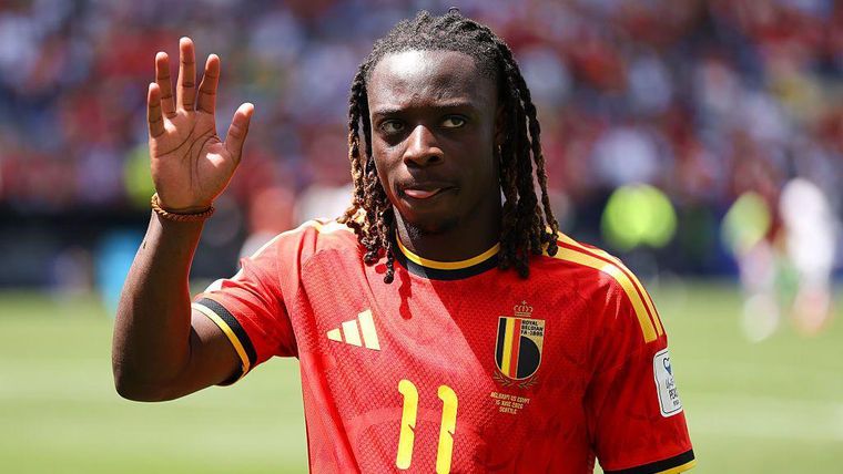 Jeremy Doku se incorporó al Manchester City procedente del Rennes en 2023.