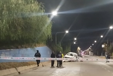 La Policía en el lugar tras el accidente Foto: Ministerio de Seguridad