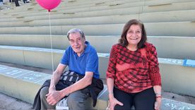 José y Teresa fueron unos de los primeros en llegar al teatro griego para disfrutar de la Fiesta de la Vendimia. José y Teresa fueron unos de los primeros en llegar al teatro griego para disfrutar de la Fiesta de la Vendimia.