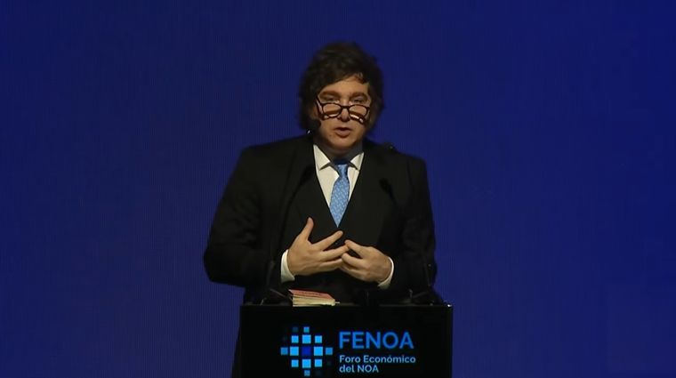 Javier Milei expuso en Tucumán