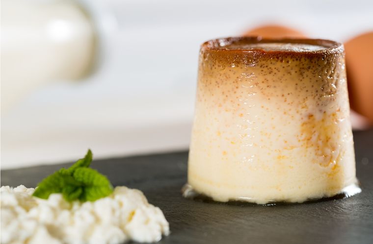 Flan de queso Una receta simple para hacer en simples pasos Foto: Shutterstock