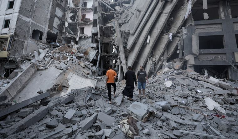 Franja de Gaza bombardeo de Israel Gaza sabe ya mucho sobre la desolación de la guerra. Foto: Efe.