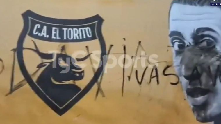 El mural del Fideo que fue vandalizado. Foto: Captura Video