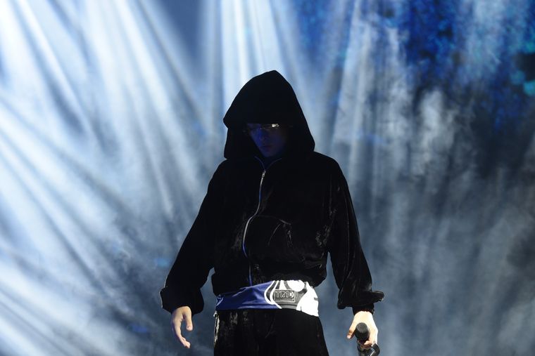 Trueno fue la cuota de trap argentino en la noche del Festival Montaña. Trueno fue la cuota de trap argentino en la noche del Festival Montaña.