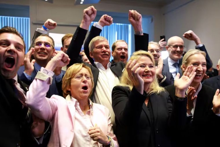 La Izquierda obtuvo un resonante triunfo en Berlín. Foto Efe