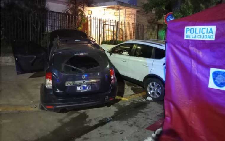 Los autos involucrados en el choque Foto: NA