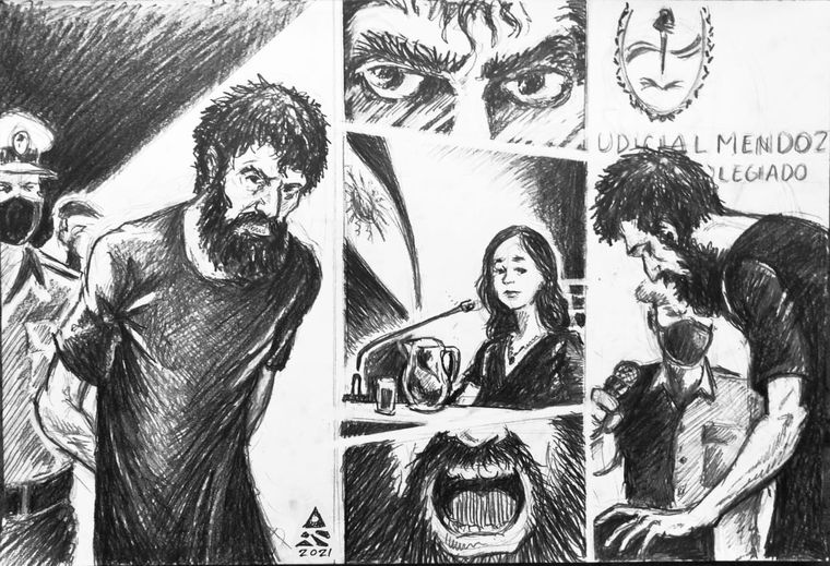 Pereg plasmado por Pérez Santos