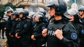 La Policía Federal Argentina, entre las fuerzas de seguridad en la que se hicieron recontrataciones. Foto: EFE