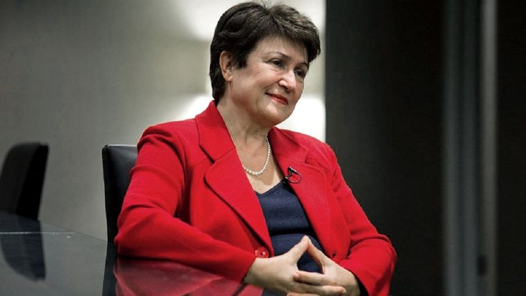 Kristalina Georgieva, directora del FMI. Foto: Télam