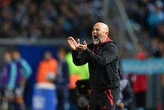 Sampaoli en el empate de Flamengo ante Racing Foto: Télam