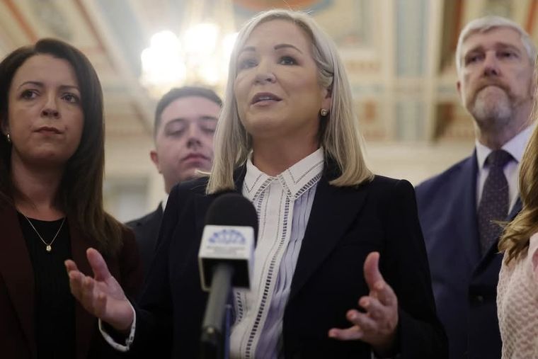 La Primera Ministra Conjunta de Irlanda del Norte, Michelle O'Neill. La Primera Ministra Conjunta de Irlanda del Norte, Michelle O'Neill.
