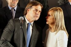 Luis Lacalle Pou y Beatriz Argimón en Montevideo, Uruguay. 16 de diciembre de 2019.
