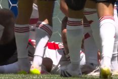 Sebastián Driussi se retiró lesionado tras marcar el 2-0 de River ante Urawa