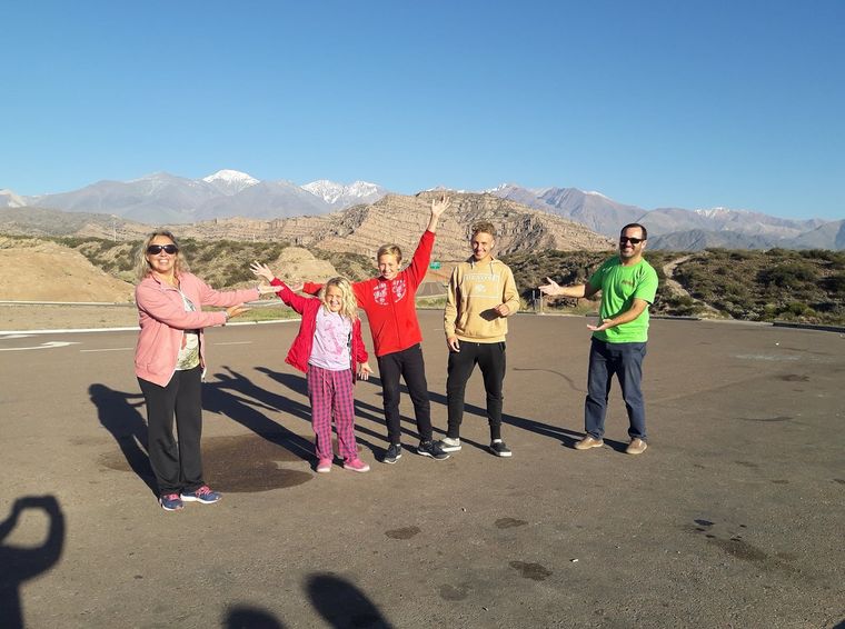 Cristina, Javier y sus tres hijos