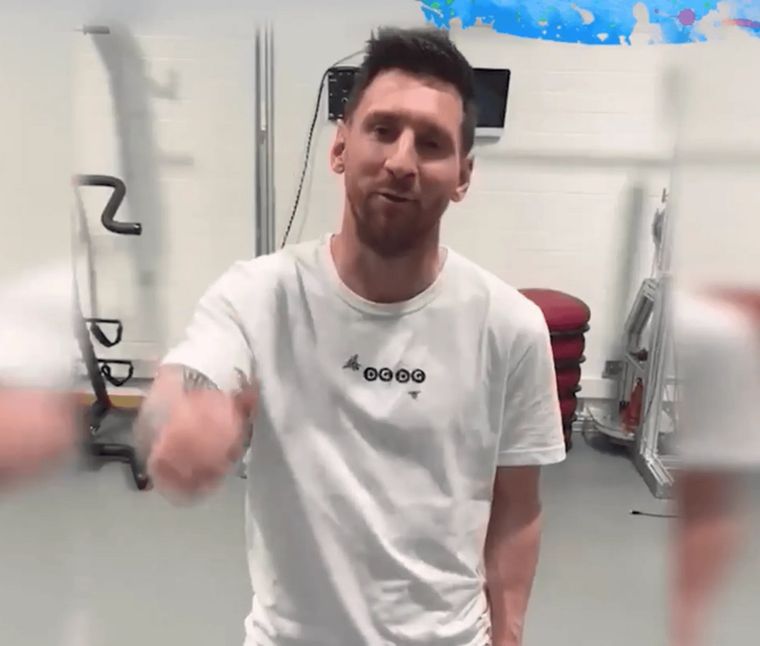 Messi es viral por un curioso video.