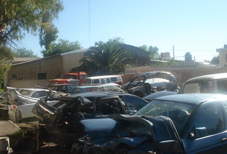 Las compañías de seguro tienen a Mendoza mal calificada por la cantidad de desarmaderos. Foto: Ministerio de Seguridad