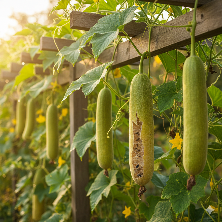 Una planta con un fruto sorpresa. Fuente. IA Gemini. Una planta con un fruto sorpresa. Fuente. IA Gemini.
