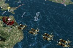 Como en cada Navidad, Google lanzó nuevamente Santa Tracker, la plataforma que permite seguir el recorrido de Papá Noel por todo el mundo. Foto: Google