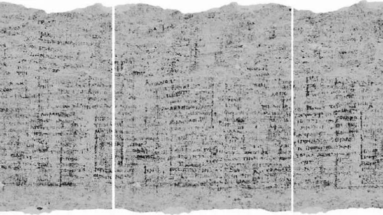 Los científicos esperan que la combinación entre una potente máquina de rayos X e inteligencia artificial permita revelar antiguos manuscritos. Foto: Cortesía Vesuvius Challenge