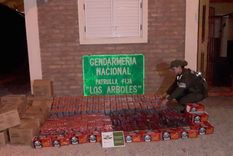 llevaba pirotecnia oculta en un camion que trasladaba mosto