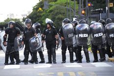 El Gobierno porteño apeló el fallo del juez Roberto Gallardo, que había impedido de participar al Ministerio de Seguridad de la Nación del operativo del miércoles por la marcha de jubilados escoltada por la CGT. Foto: Juan Mateo Aberastain Zubimendi / MDZ.
