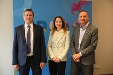 Santiago Mignone, presidente de IDEA y socio de PwC Argentina; Luciana Paoletti, directora ejecutiva de IDEA; y Fabián Kon, presidente del 62° Coloquio de IDEA y CEO del Grupo Galicia, dieron la visión de los empresarios sobre el futuro del país.