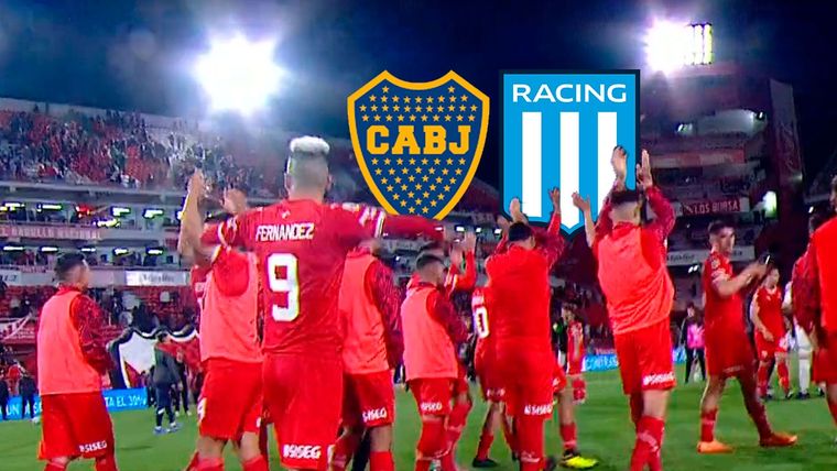 Boca y Racing pelean el campeonato y la gente de Independiente hizo escuchar su postura para visitar la Bombonera.