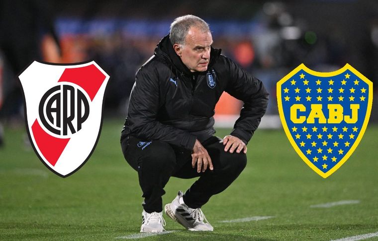 En la posible prelista de Bielsa habría un jugador de River y otro de Boca. Foto: NA