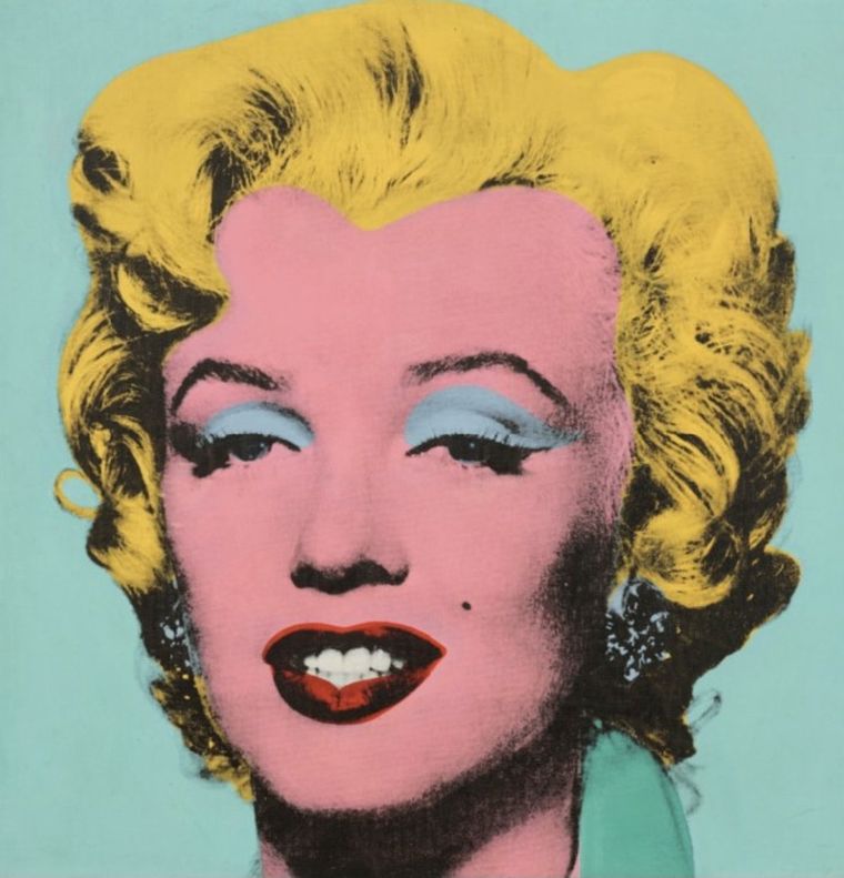 Andy WARHOL (1928-1987) “Shot sage blue Marilyn” (1964) Vendido enu$195,040,000 en May 2022 por Christie’s en NY. Foto: Gentileza: Carlos Pinasco