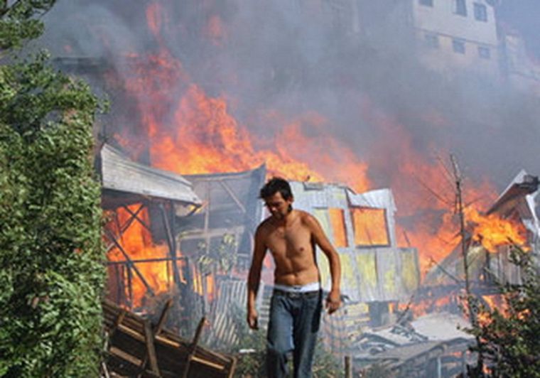 Primeras imágenes del incendio