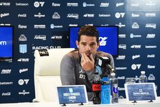 Fernando Gago brindó una conferencia de prensa antes del clásico de Avellaneda. Foto: Racing Club