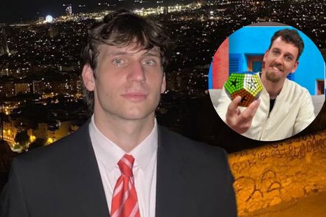 Christian Goñi utilizó mil cubos Rubik para dar forma al rostro del fallecido creador de contenidos Gaspi. / Instagram @gaspidp Christian Goñi utilizó mil cubos Rubik para dar forma al rostro del fallecido creador de contenidos Gaspi. / Instagram @gaspidp