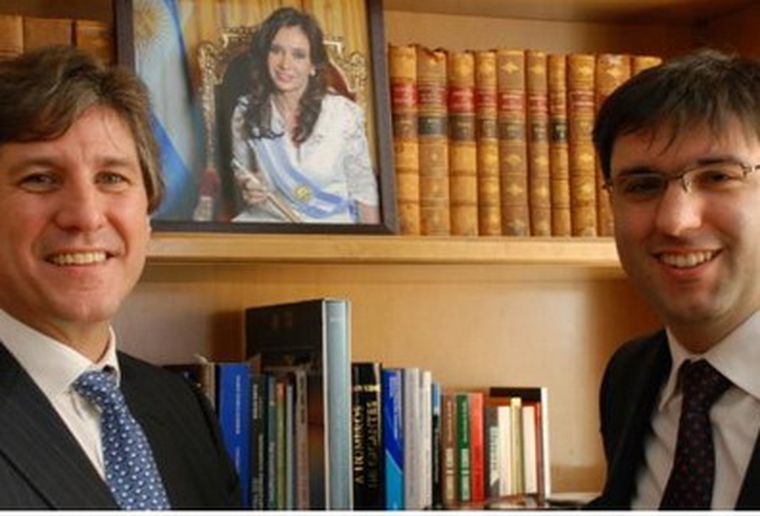 Amado Boudou y Diego Bossio. Foto: web