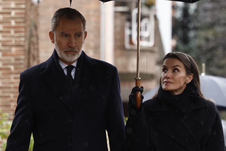 El Rey Felipe VI junto a Letizia Ortiz.