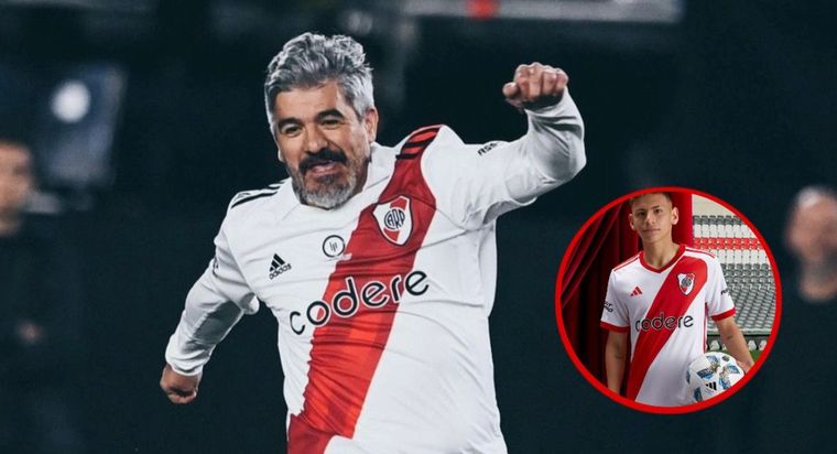 Ortega comparó a Echeverri con dos ídolos de River Foto: Archivo