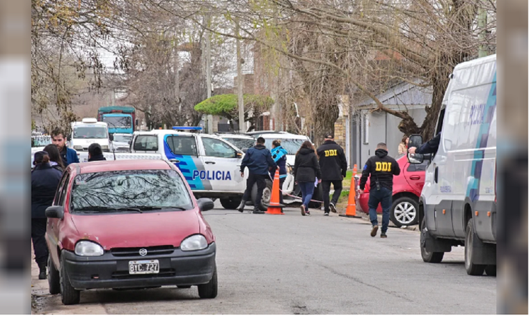 La zona en la que hallaron muerta a la víctima Foto: NA