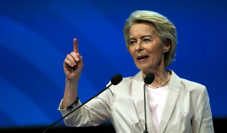 La presidenta de la Comisión Europea de la Unión Europea, Ursula Von Der Leyen, busca el modo de ayudar a Ucrania. Foto: Dpa. La presidenta de la Comisión Europea de la Unión Europea, Ursula Von Der Leyen, busca el modo de ayudar a Ucrania. Foto: Dpa.
