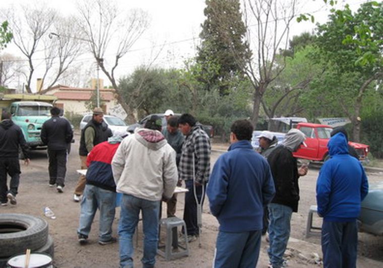 Esta mañana los huelguistas mantenían la medida de fuerza en Palmira.