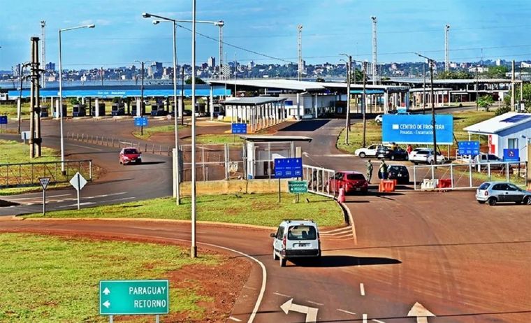 Así estaba hoy la frontera entre Misiones y Paraguay. Foto: Spivak