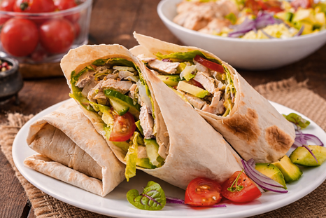 receta estrella del verano: wrap de pollo liviano y lleno de sabor receta estrella del verano: wrap de pollo liviano y lleno de sabor