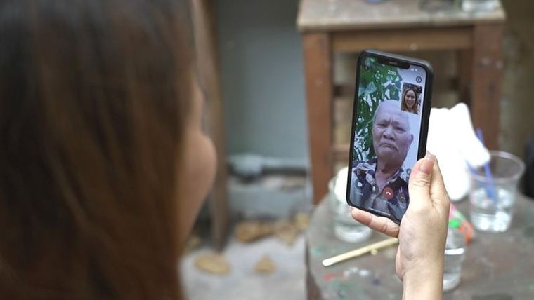 Giang empezó a hablar más con su familia durante la pandemia.
