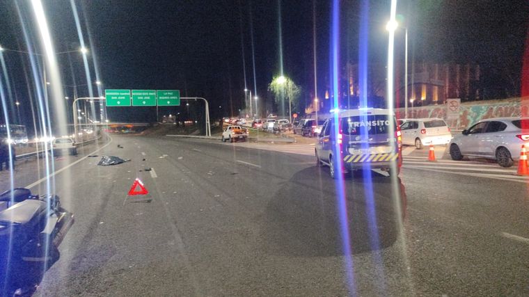 La escena del accidente Foto: Ministerio de Seguridad