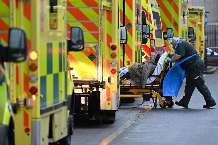 Royal London Hospital, enero de 2021 Foto: GETTY IMAGES
