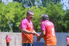 Costarelli y Cornejo, juntos en el equipo Morado. Foto: Prensa Godoy Cruz