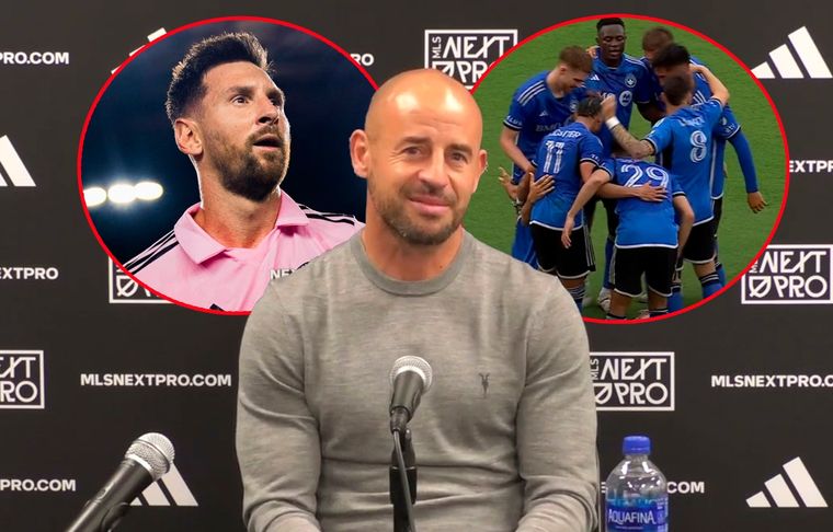 Laurent Courtois, DT francés del Montreal, dijo que sus jugadores estaban decepcionados por no jugar ante Messi, pese a que esa ausencia les permitió sacar diferencias: le ganaron 3-2 al Inter Miami Foto: captura MLS