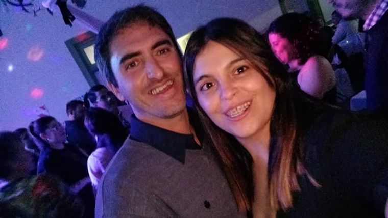 Fernando Dellarciprete, el autor de la masacre, junto a su esposa.&nbsp;