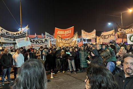 La manifestación en Panamericana. La manifestación en Panamericana.