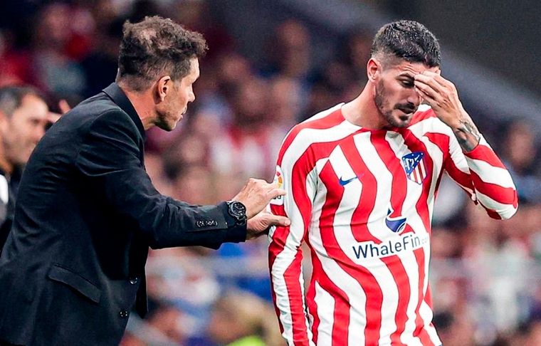 Rodrigo De Paul El volante argentino fue silbado por los hinchas del Atlético de Madrid.