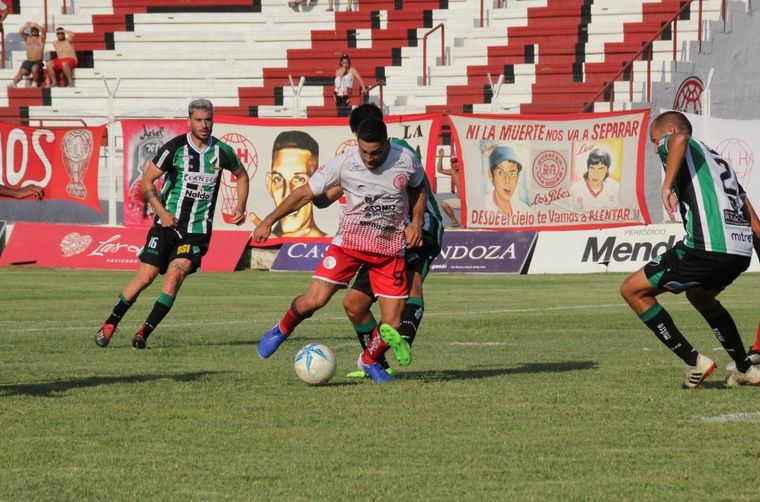 El Globo empató en Las Heras. (Prensa Huracán)